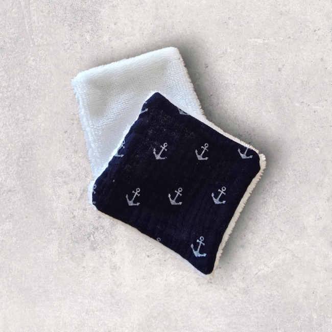 Cotons réutilisables - Ancres