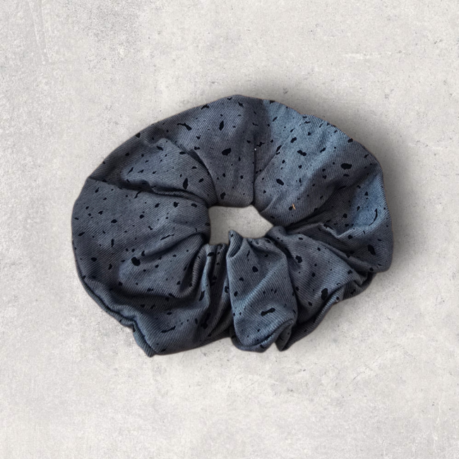 Chouchou bleu pétrol