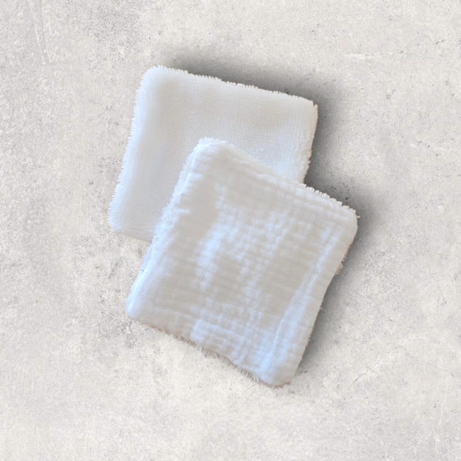 Cotons réutilisables - Blanc