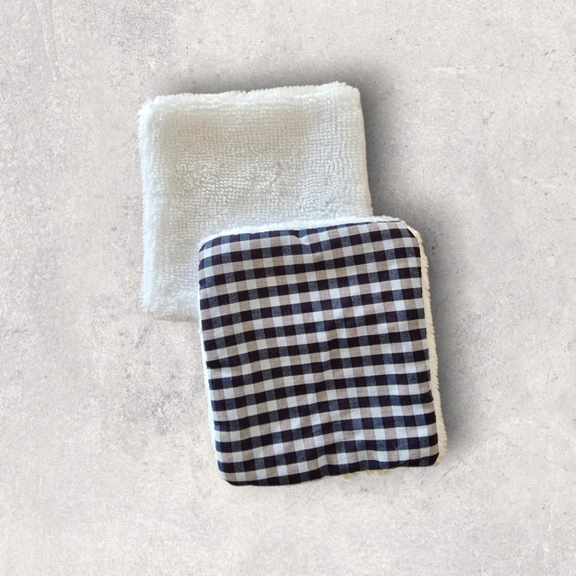 Cotons réutilisables - Bleu/Blanc